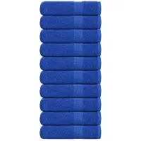 vidaXL Duschtücher 10 Stk. Blau 70x140 cm 360 g/m² 100% Baumwolle Handtuch
