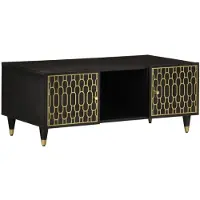 vidaXL Couchtisch 100x54x40 cm Massivholz Mango