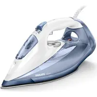 Philips Azur Bügeleisen mit Keramikbügelsohle, 50 g/min konstanter Dampf, Quick Calc, 2800 W, Blau (GC4902/20)