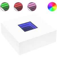 vidaXL Couchtisch mit Infinity-LED Weiß 100x100x40 cm