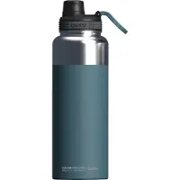 Asobu - Mighty Alpine Flask - isolierte Edelstahl Outdoorflasche 1 Liter Blau