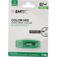 Emtec 64 GB, 64 GB, USB Typ-A, 2.0, 15 MB/s, Kappe, Grün