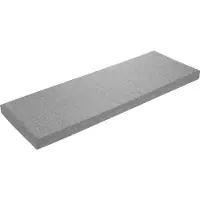 Sleepling Bankauflage 150 x 40 cm, hellgrau, Unterseite Antirutsch, Bankkissen, Sitzkissen für Fensterbank, Bezug waschbar,