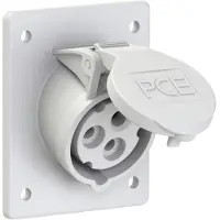 PC Electric 413-1f8 CEE-Anbausteckdose schräg (80x97mm) 16A 3p 1h IP44/IP54 4131f8