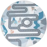 TT Home Kinderzimmerteppich Teppich Junge Mädchen Kinderteppich Baby Rutschfest Strasse