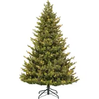 Black Box Trees Clive Künstlicher Weihnachtsbaum mit LED-Lichtern - H185 x Ø130 cm - Grün