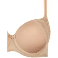Lisca Schalen-BH "Schalen BH Evelyn", Damen, Gr. 100, Cup D, beige (sweet almond), Stoff, Obermaterial: 83% Polyamid PA. 17% Elasthan EL., BHs Schalen-BH