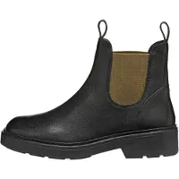 Geox Respira Damen Stiefelette aus Leder mit Blockabsatz und elastischem Einstieg