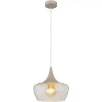 Nowa Pendelleuchte AROLA, Sand, Metall, Glas, Höhenverstellbar, Ø 30 cm