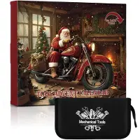 Dripio Werkzeug Adventskalender 24-teilig, rot, Mechaniker Set