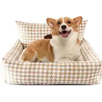 Merkloos Solidchoice – Orthopädisches Hundebett mit waschbarer Bezug und rutschfester Unterseite