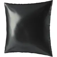 Ailoria Dekokissen "Kopfkissenbezug aus Seide BEAUTY SLEEP (80x80)", schwarz (midnight schwarz), 1 Stk., Obermaterial: 100% Seide silk., Bettwäsche, Dekokissen