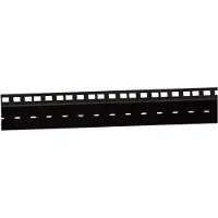 Adam hall 19-Rackschiene doppelt schwarz mit drei Löchern pro HE 45 HE