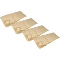 VHBW 20x Staubbeutel Ersatz für Bosch 1609201628 für Staubsauger - 50,1cm x 22,7cm Sandfarben