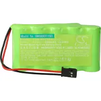 VHBW Akku kompatibel mit Futaba 10J, 14SG, 4PKS, 4PL, 6J, 8J Transmitter (2000 mAh, 6 V, NiMH)