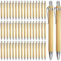 Merkloos Hölzerne Ballpoint Schreiben - Ergonomische Bamboo Stift Set - WDPH-YZB-50PCS