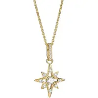 Thomas Sabo KE2394-M01-14-L50 Damenhalskette Goldfarben Stern mit Zirkonia