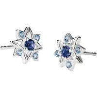 Thomas Sabo H2380-166-1 Damen-Ohrstecker Silber Stern mit blauen Steinen