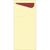 Duniwell Sacchetto Zelltuch 190 x 85 mm cream/bordeaux 2500 St Tücher