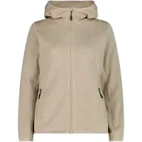CMP Woman Fleece Fleece Jacket FIX Hood kaki (P220) 42