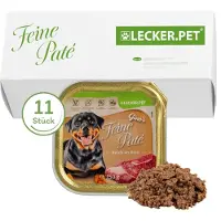 Lyra Lecker.Pet Gino's Feine Paté Reich an Rind Hundefutter Nassfutter Vollnahrung 1,65 kg Nicht relevant