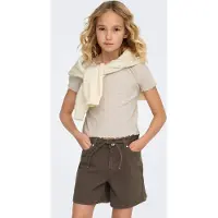 ONLY T-Shirt "KOGNELLA S/S O-NECK TOP NOOS JRS" mit süßer Wellenkante