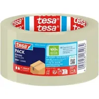 TESA tesapack STRONG RECYCLED Klebeband, 66 m x 50 mm mit Druck, braun