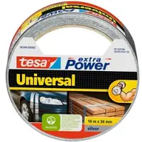 TESA extra Power Universal >60% Recycled Plastic Allzweck-Klebeband schwarz, 5 m x 50 mm