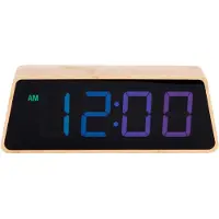 Karlsson - Wecker Changing Colour LED - Braun - 4.5x19x7cm
