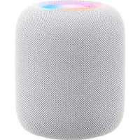 Apple HomePod, Siri, Zylinder, Weiß, Stoff, Home app and HomeKit, Intercom transcriptions, Siri, Touch Accommodations, VoiceOver, Multi