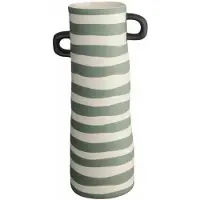Asa selection Vase Rayu Green Striped 10 x 28 cm