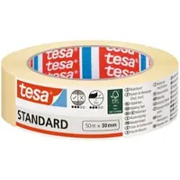 TESA Masking Tape Standard chamois, 50 m x 30 mm