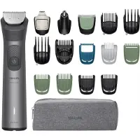 Philips All-in-One Trimmer 7000 Series MG7961/15 17-in-1-Trimmer, Grau, 0,5 mm, 2 cm, 0,2 mm, Gesicht, Kopf, Nase, Metall
