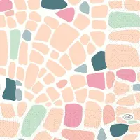 Duniwell Serv.33x33 3lg 1/4 Ocean Pebbles 50P. 5000 St Tücher