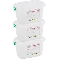 Denox Gastronorm 1/9 H100 Mm Aufbewahrungsbox 1l 3 Einheiten