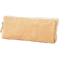 Merkloos Federmäppchen Polyester apricot, 20x4,5x7,5 cm, für Schule und Arbeit