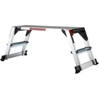 Dripio Klappbare Arbeitsplattform aus Aluminium, 95x30 cm, 150 kg Belastbarkeit