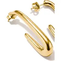 Thomas Sabo Paar Creolen "Hook Creolen gelbgoldfarben", gold (gelbgoldfarben), Ohrringe, Damen, Metall, Paar Creolen