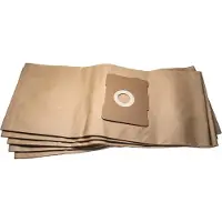 VHBW 5x Filtersack kompatibel mit Protool Festool VCP 320 E, 321 E-L Absauggerät - 34,5cm x 30,9cm braun