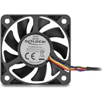 DeLOCK Axiallüfter 12 V DC, 50 x 50 x 10 mm schwarz