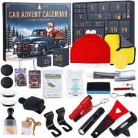 Merkloos Adventskalender Autoaccessoires, 24 Tage, für Autoliebhaber
