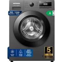 Heinner HWM-HME712IVSMTG Waschmaschine 7 kg, 1200 U/min, Inverter, Titangrau