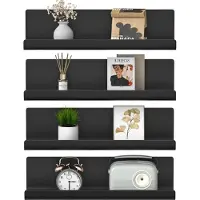 Merkloos Set aus 4 Wandregalen aus Kunststoff zur Dekoration