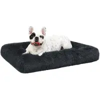 Merkloos Solidchoice – Waschbares Hundebett "Fluffy" mit rutschfester Unterseite, 76 x 52 cm