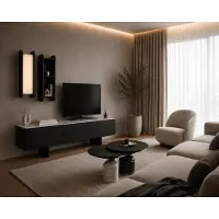 Xl Moebel Gmbh Stilvolles Wohnzimmer-Set: TV-Wohnwand & Beistelltische