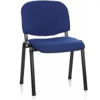 Hjh OFFICE XT 600 - Besucherstuhl Konferenzstuhl Schwarz / Blau