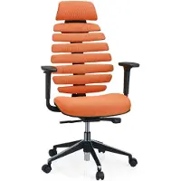 Hjh OFFICE ERGO LINE II PRO | Stoff - Profi Bürostuhl Orange