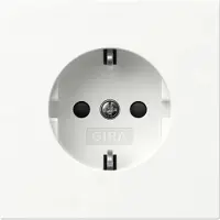 Gira 475570 SCHUKO-Steckdose SH o.Kr. Flächenschalter Reinweiß