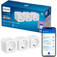 Philips Smart Lighting Philips Smart Led - Smart Plug Matter - Typ F - 3er-Pack - Weiß