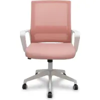 Piqueras Y Crespo Ergo535, Gepolsterter, ausgestopfter Sitz, Netz-Rückenlehne, Pink, Pink, Stoff, Holz, Schaum, Netz